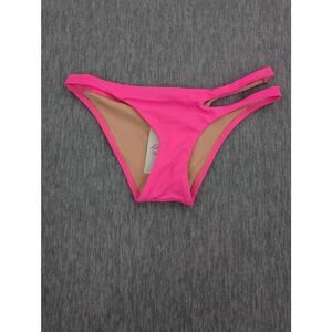 L'Agent by Agent Provocateur Bikini Bottom Womens Small Hot Pink Cutout Swimwear